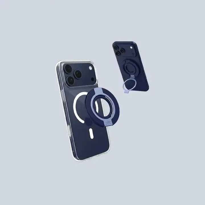 مسكة مغناطيسية وستاند BRAVE GRIP 3 في 1 أزرق