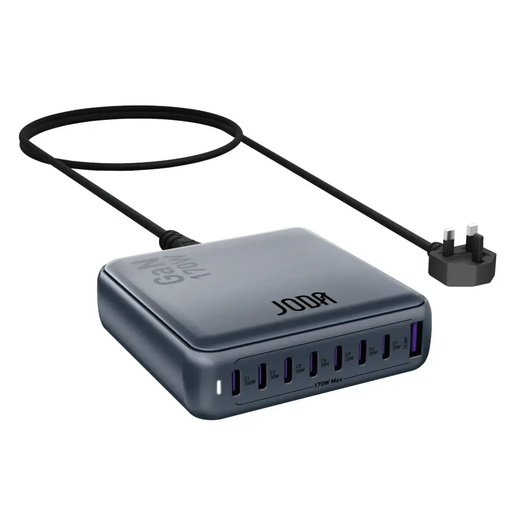 شاحن مكتبي JODA Voltix 170 GaN بقوة 170W