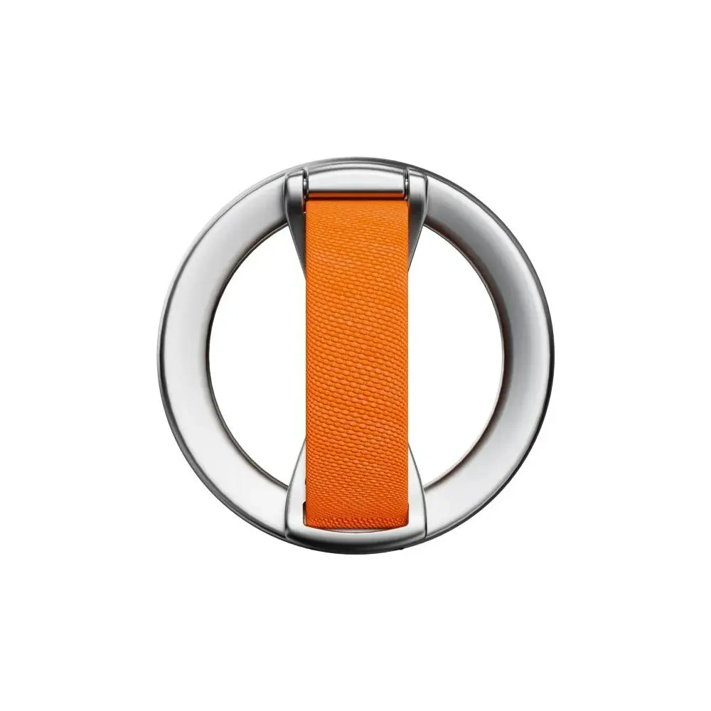 Drip Magnetic Ring Phone Holder Kickstand with Finger Strap Orange 