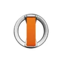 Drip Magnetic Ring Phone Holder Kickstand with Finger Strap Orange 