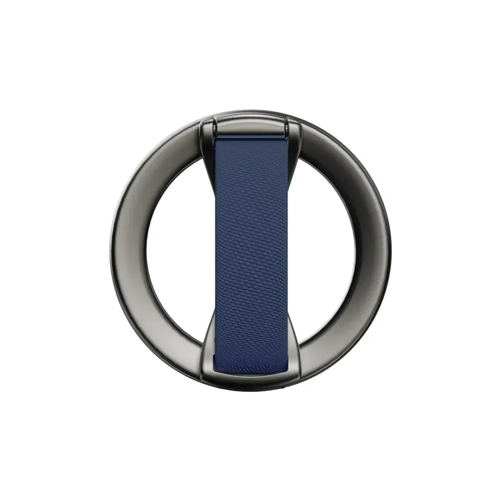 Drip Magnetic Ring Phone Holder Kickstand with Finger Strap Deep Blue