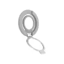 Drip Dual-Sided Magnetic Silicone Ring Aluminum Alloy Phone Stand Gray