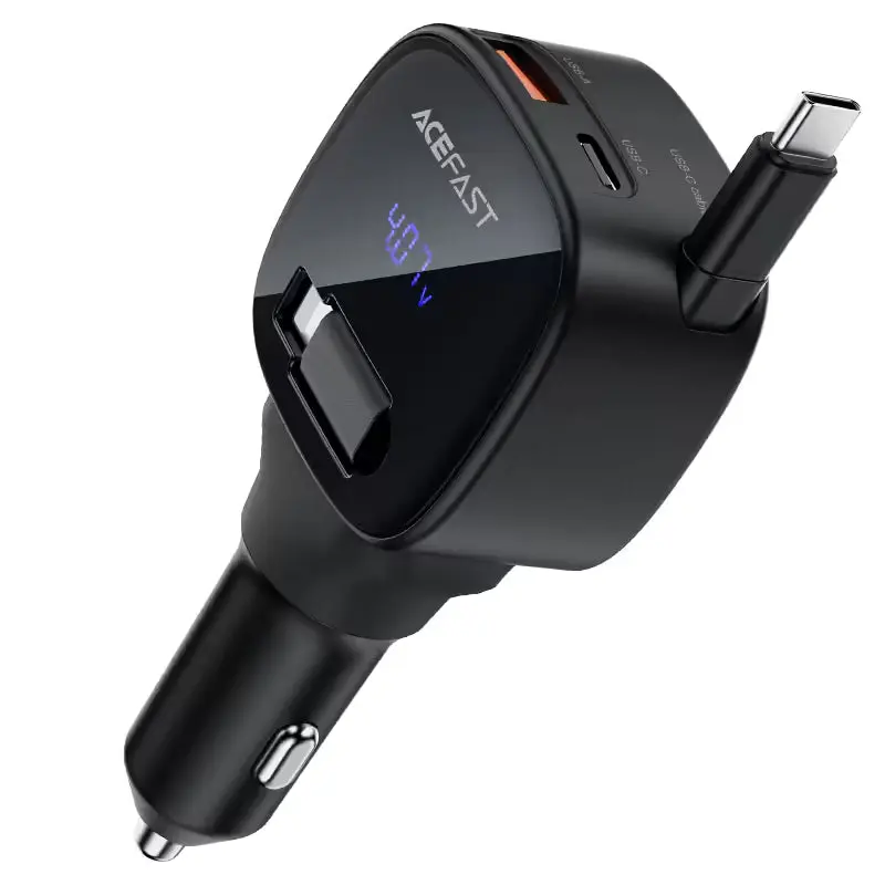 شاحن سيارة ACEFAST بقوة 95W مع كيبل ينسحب