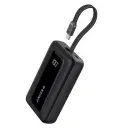باور بانك Anker بسعة 10000mAh بقوة 30W مع كيبل USB-C مدمج أسود
