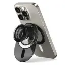 مسكة Sinjimoru M-Tipi Tok MagSafe Grip - أسود شفاف
