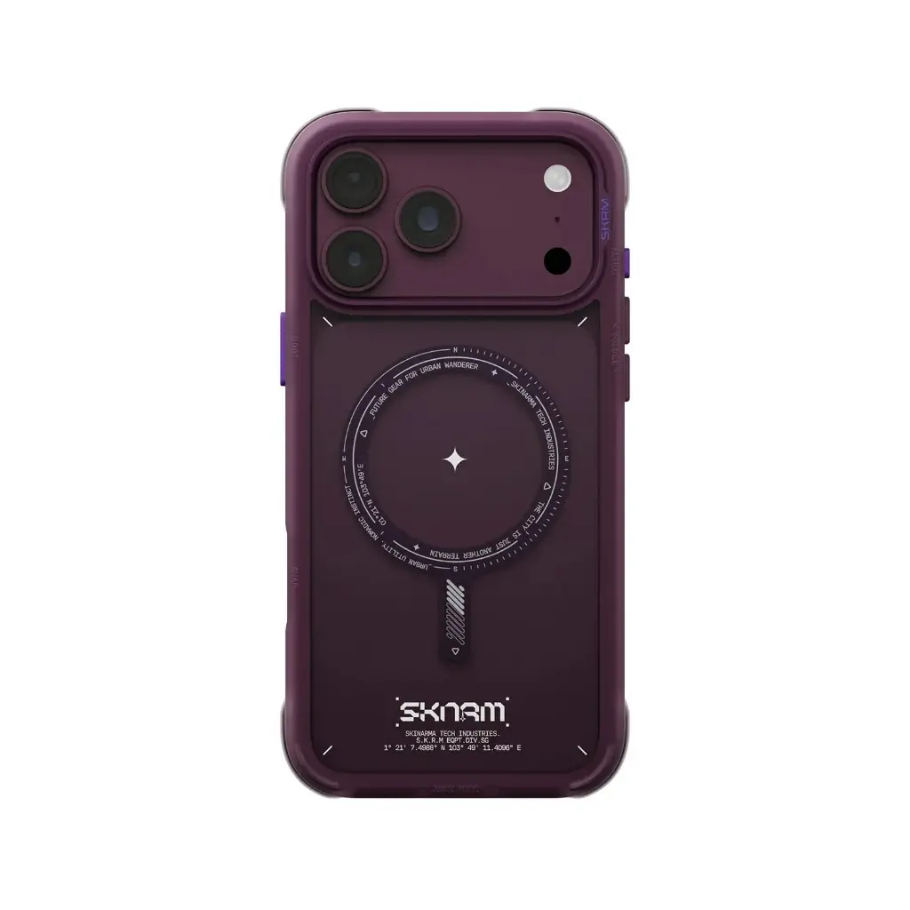 SKINARMA IPHONE 18 PRO MAX 6.9" (2026) AVION (DRIFT-NODE™ BUMPER) BURGUNDY