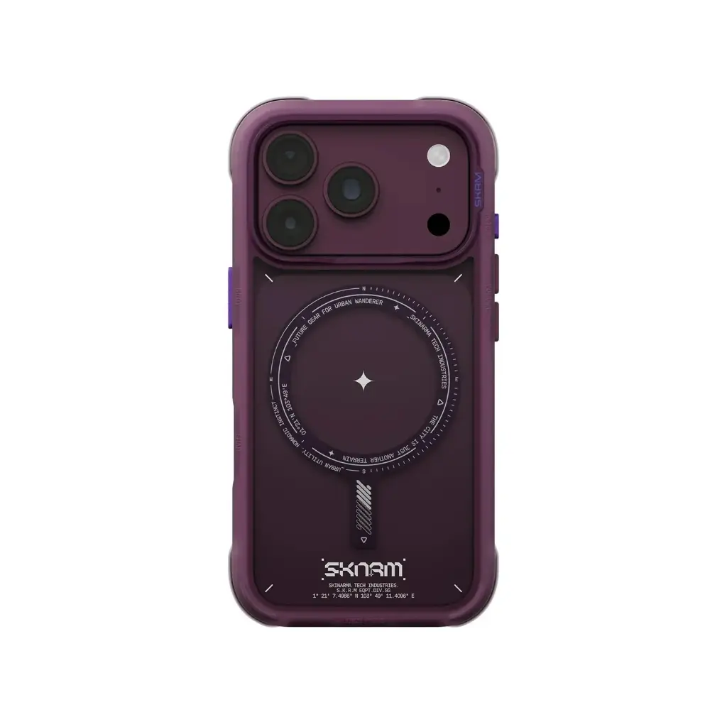 SKINARMA IPHONE 18 PRO 6.3 (2026) AVION (DRIFT-NODE™ BUMPER) BURGUNDY