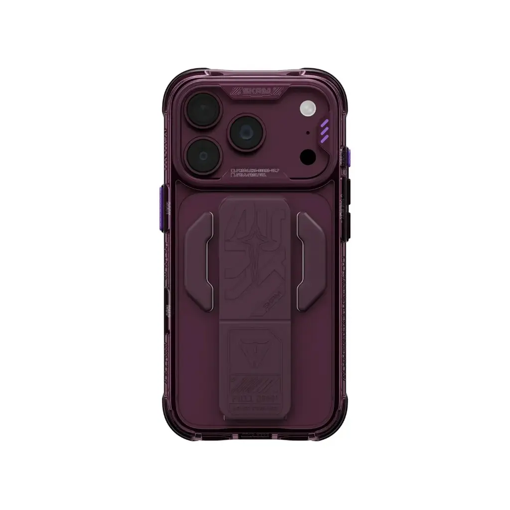 SKINARMA IPHONE 18 PRO 6.3" (2026) HELIO CE (SILICON GRIPSTAND) BURGUNDY