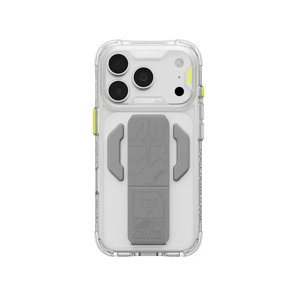 SKINARMA IPHONE 18 PRO 6.3" (2026) HELIO CE (SILICON GRIPSTAND) CLEAR