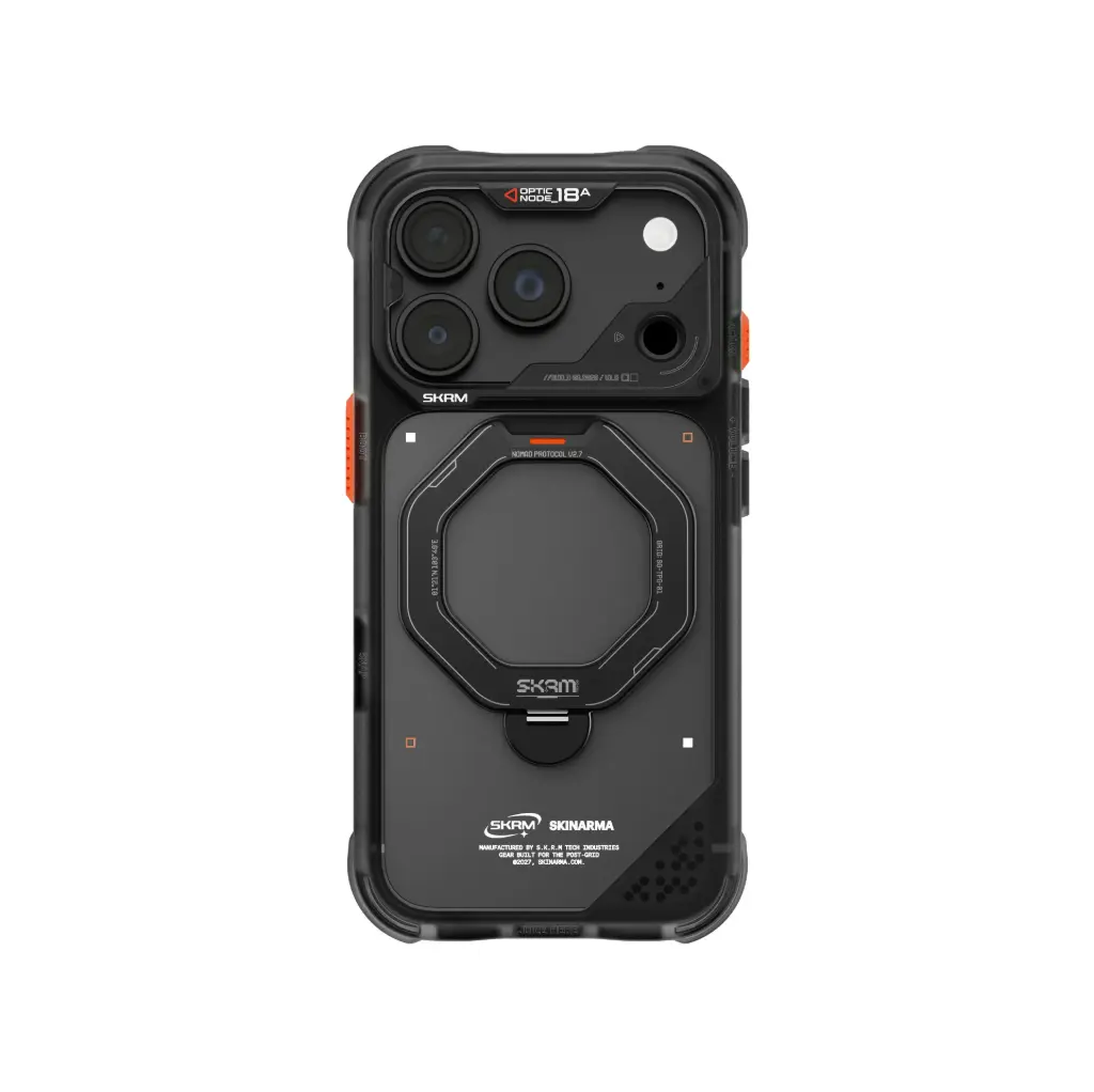 SKINARMA IPHONE 18 PRO 6.3" (2026) SATURN (ROTATING KICK-STAND) BLK