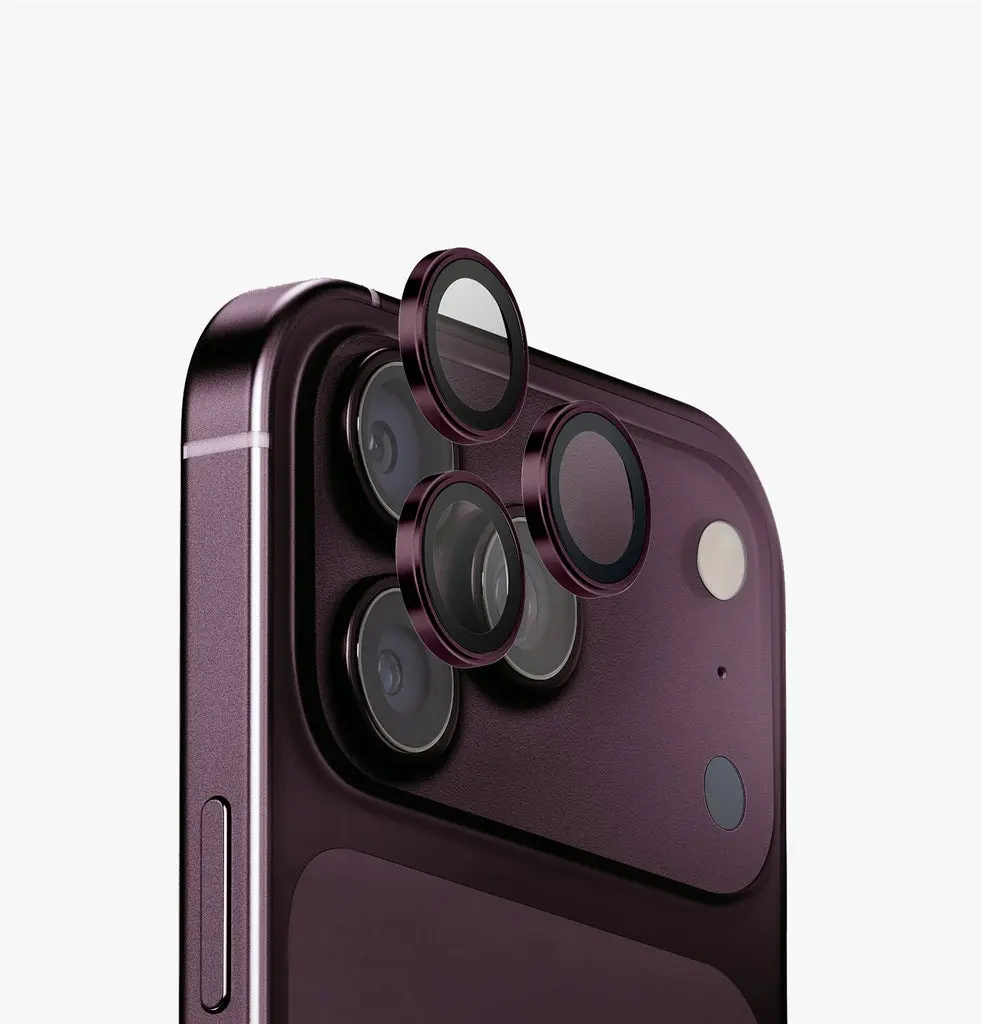 UNIQ OPTIX ALUGUARD (DX2) IPHONE 18 PRO/18 PRO MAX (2026) 6.3/6.9 CAMERA LENS PROTECTOR - ROYAL BURGUND