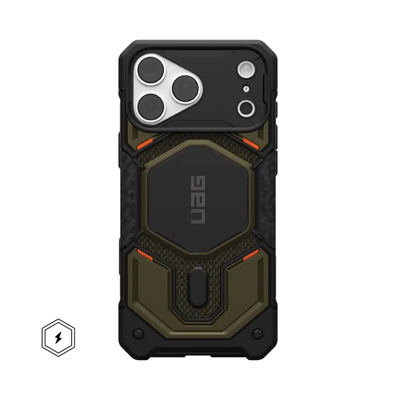 UAG iPhone 18/17 Pro Max Monarch Pro Kevlar Case - Kevlar Element Green