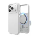 Elago iPhone 18 Pro/17 Pro Magnetic Silicone Case (Camera Control Key Included) (White)