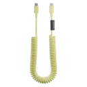 كيبل Native Union POP Cable XL USB-C إلى USB-C بطول 2.4 متر 60 واط – أصفر ليموني
