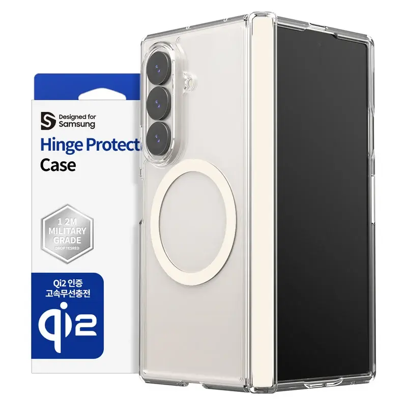 كفر Araree Duple 360 MagSafe لـ Galaxy Z Fold 8 Ultra - شفاف كريمي