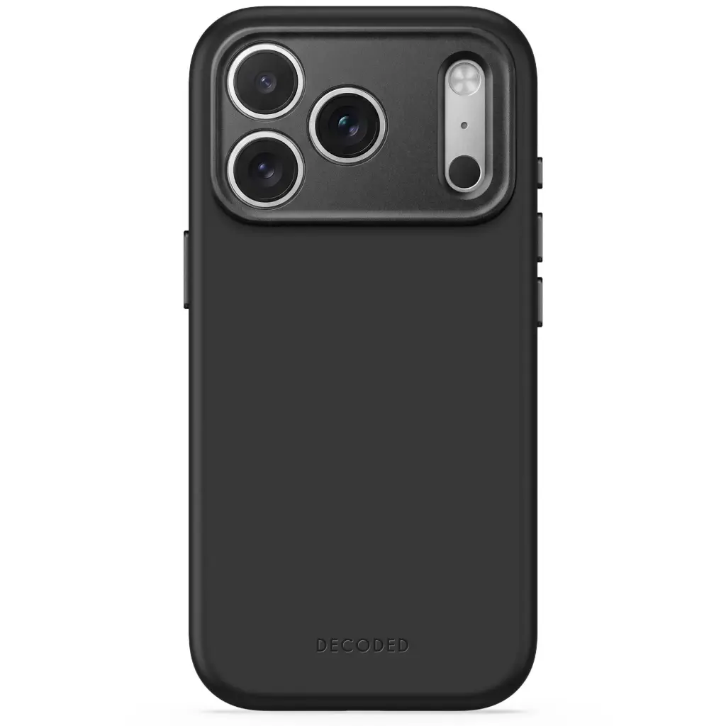 كفر Decoded AntiMicrobial سيليكون لـ iPhone 18 Pro / 17 Pro - Carbon Black