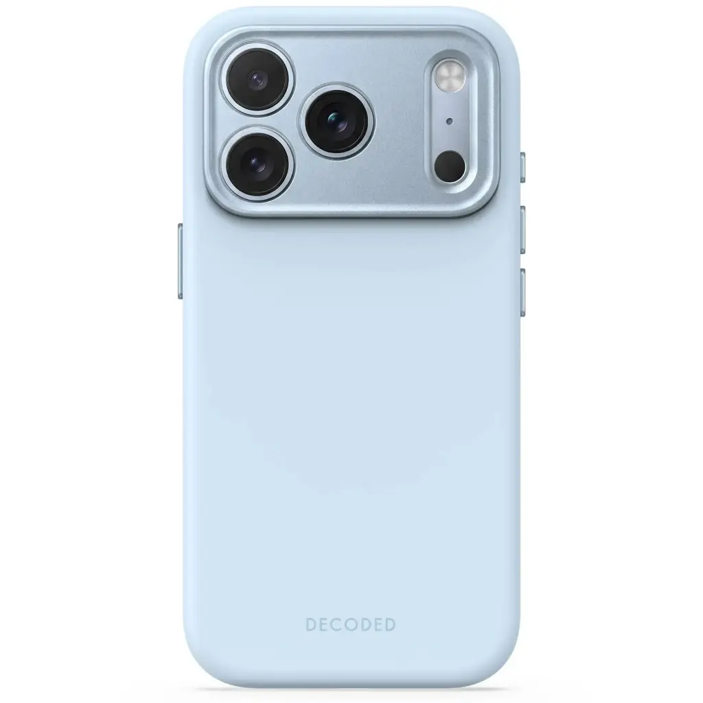 كفر Decoded AntiMicrobial سيليكون لـ iPhone 18 Pro / 17 Pro - Light Blue