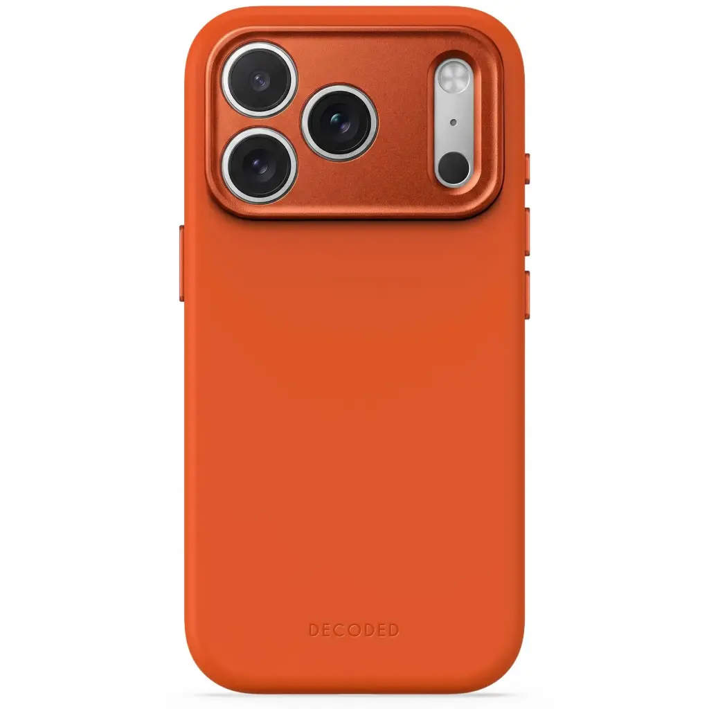 Decoded AntiMicrobial Silicone Backcover for iPhone 18/17 Pro Case (Terracotta)