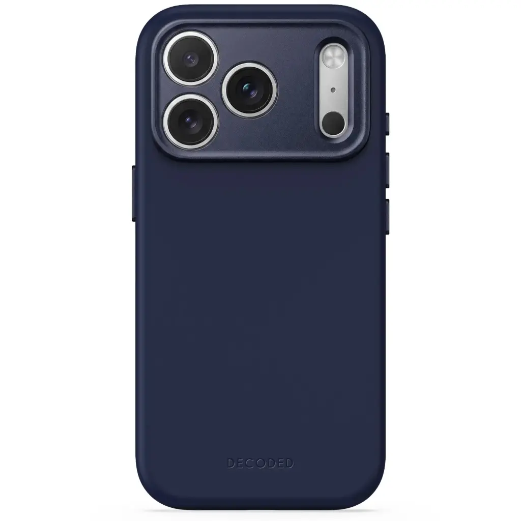 Decoded AntiMicrobial Silicone Backcover for iPhone 18/17 Pro Max Case (Atlantic Blue)