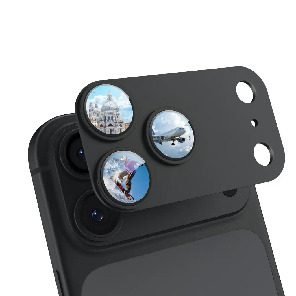 Drip LensFit Original-Grade Aluminum Lens Protector Black for iPhone 18 Pro Max