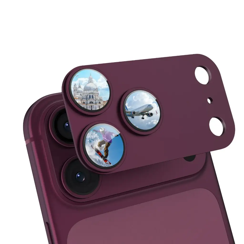 Drip LensFit Original-Grade Aluminum Lens Protector Dark Cherry for iPhone 18 Pro Max
