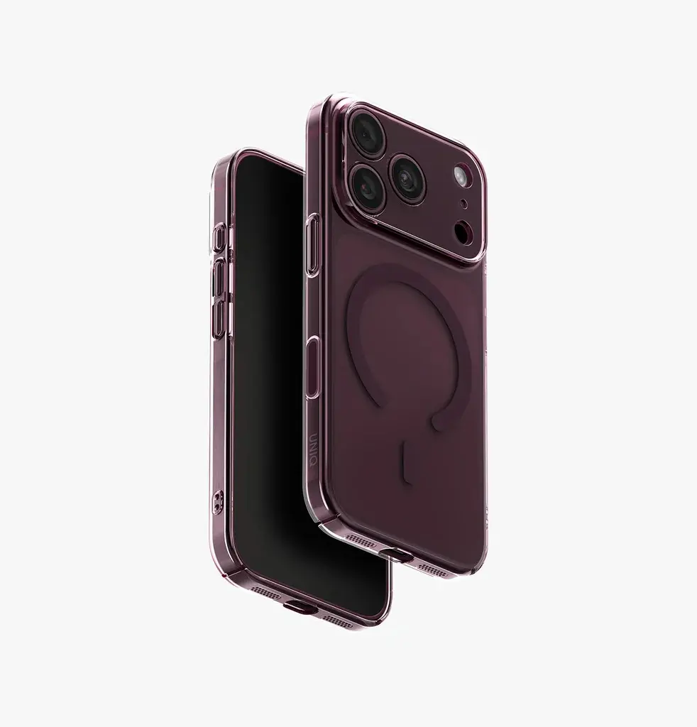 UNIQ HYBRID IPHONE 18 PRO (2026) 6.3 MAGCLICK CHARGING AIRSUIT - GLOSSY BURGUNDY