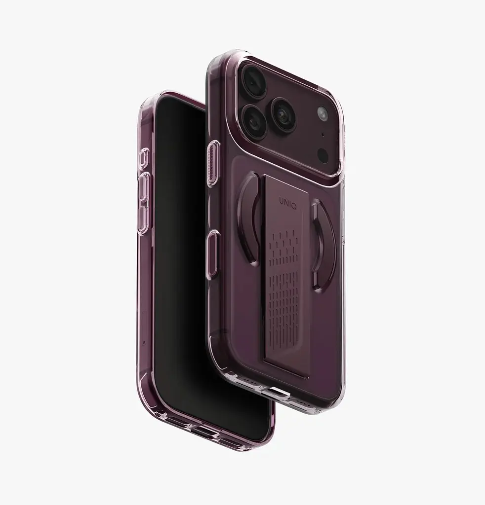 كفر UNIQ Heldro Air MagClick لـ iPhone 18 Pro - عنابي مخملي