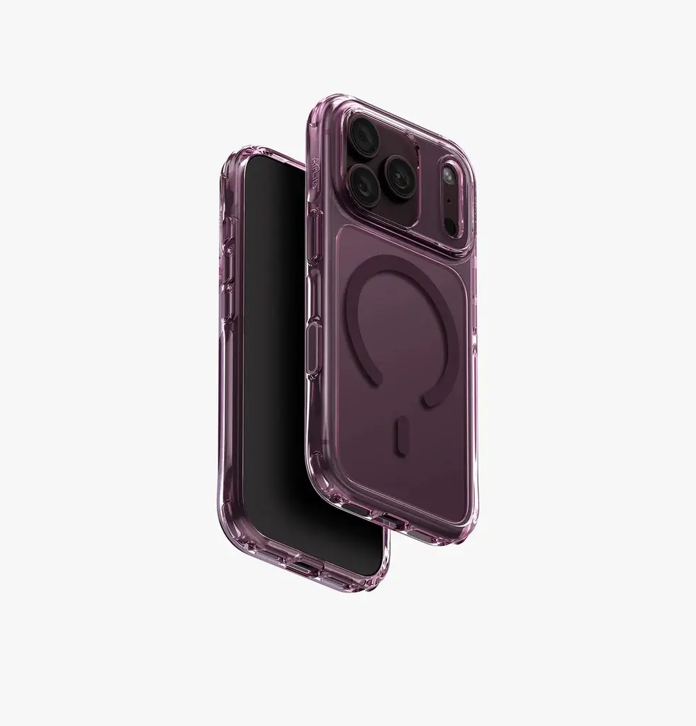UNIQ HYBRID IPHONE 18 PRO (2026) 6.3 MAGCLICK CHARGING LIFEPRO XTREME - DEEP BURGUNDY