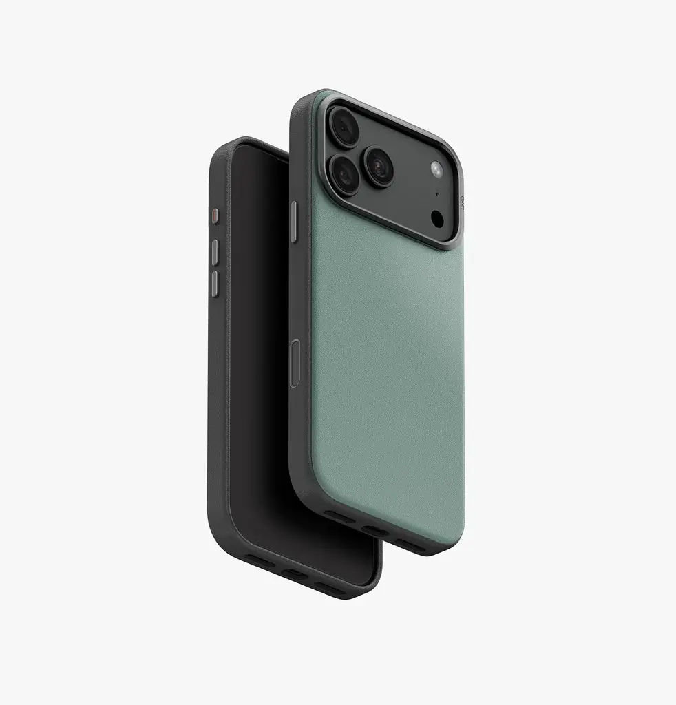 كفر UNIQ Lyden DS MagClick لـ iPhone 18 Pro Max - أخضر رمادي