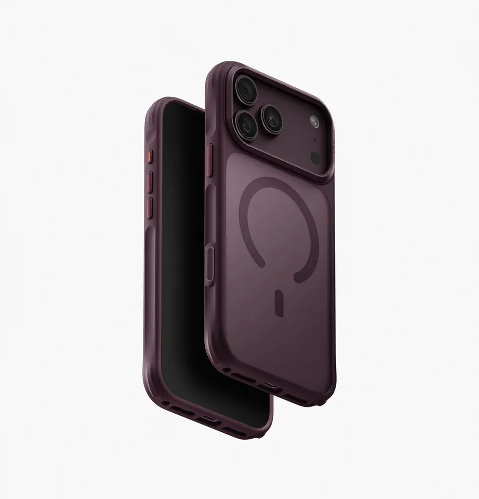 كفر UNIQ Veren MagClick لـ iPhone 18 Pro Max - عنابي مطفي