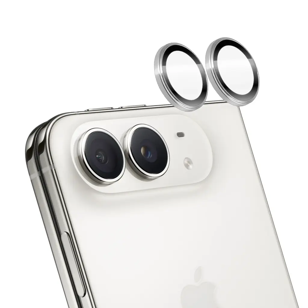 Torrii BODYGLASS Aluminium Camera Protector Ring for iPhone Duo - Silver