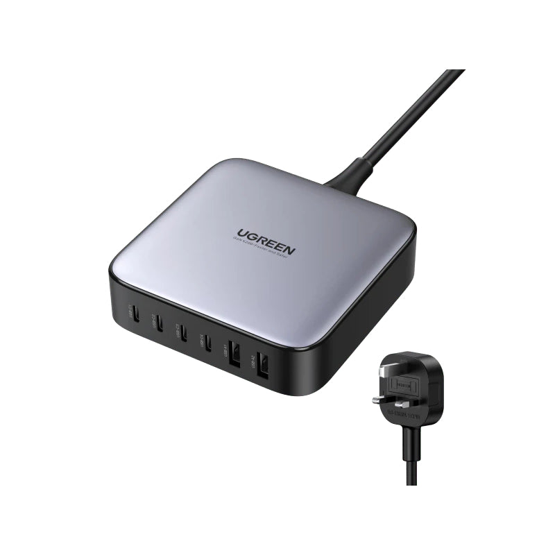 شاحن مكتبي UGREEN GaN 200W بـ 6 منافذ