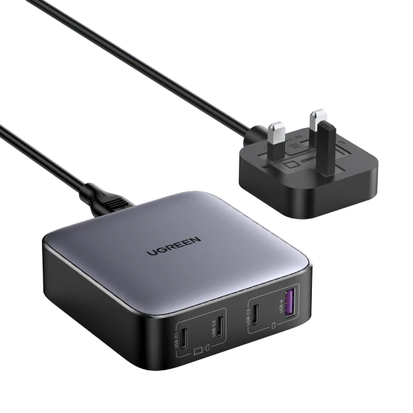 UGREEN Nexode USB C Charger 100W GaN Desktop Charger 4 Ports