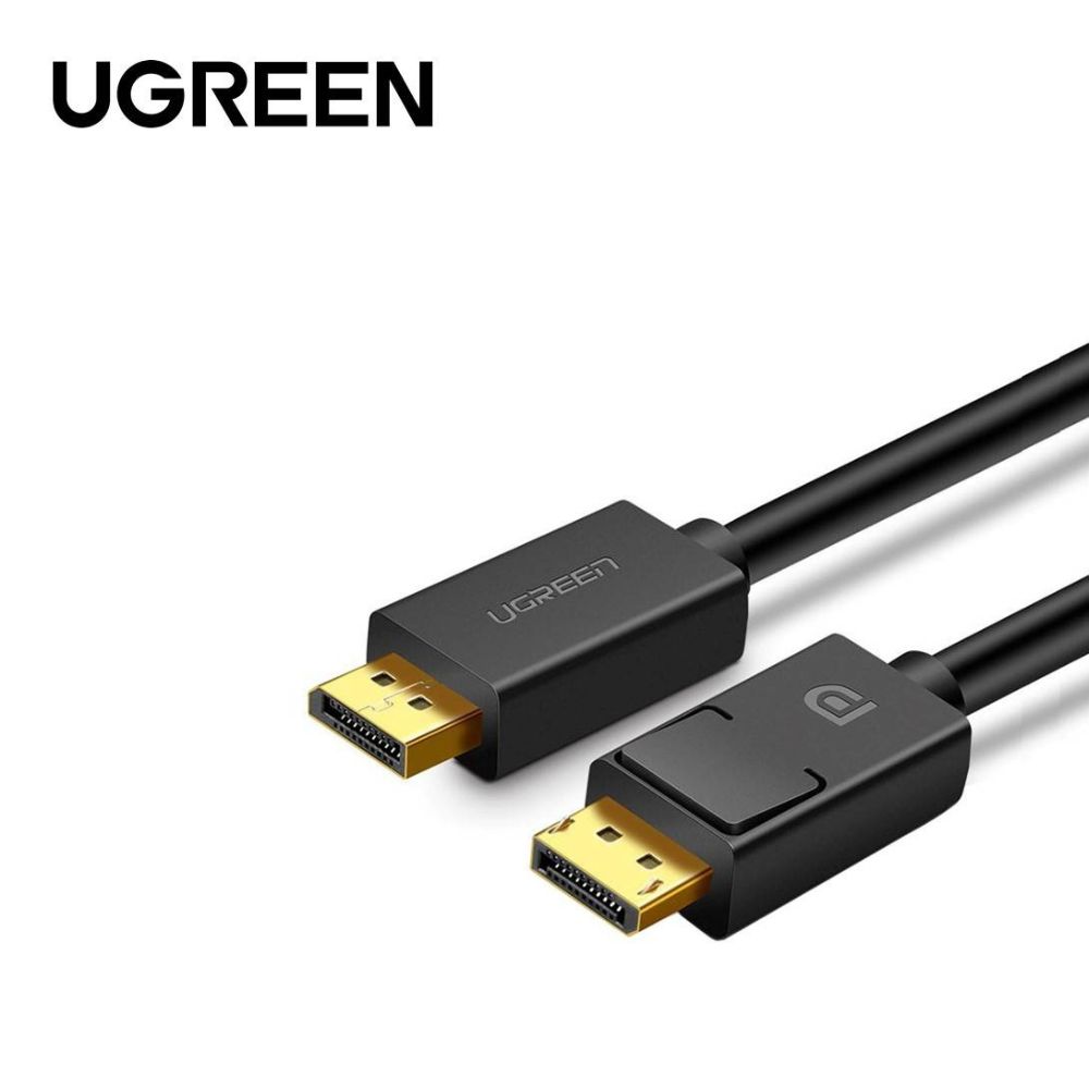 كيبل UGREEN DisplayPort ذكر إلى ذكر بطول 3 متر – أسود