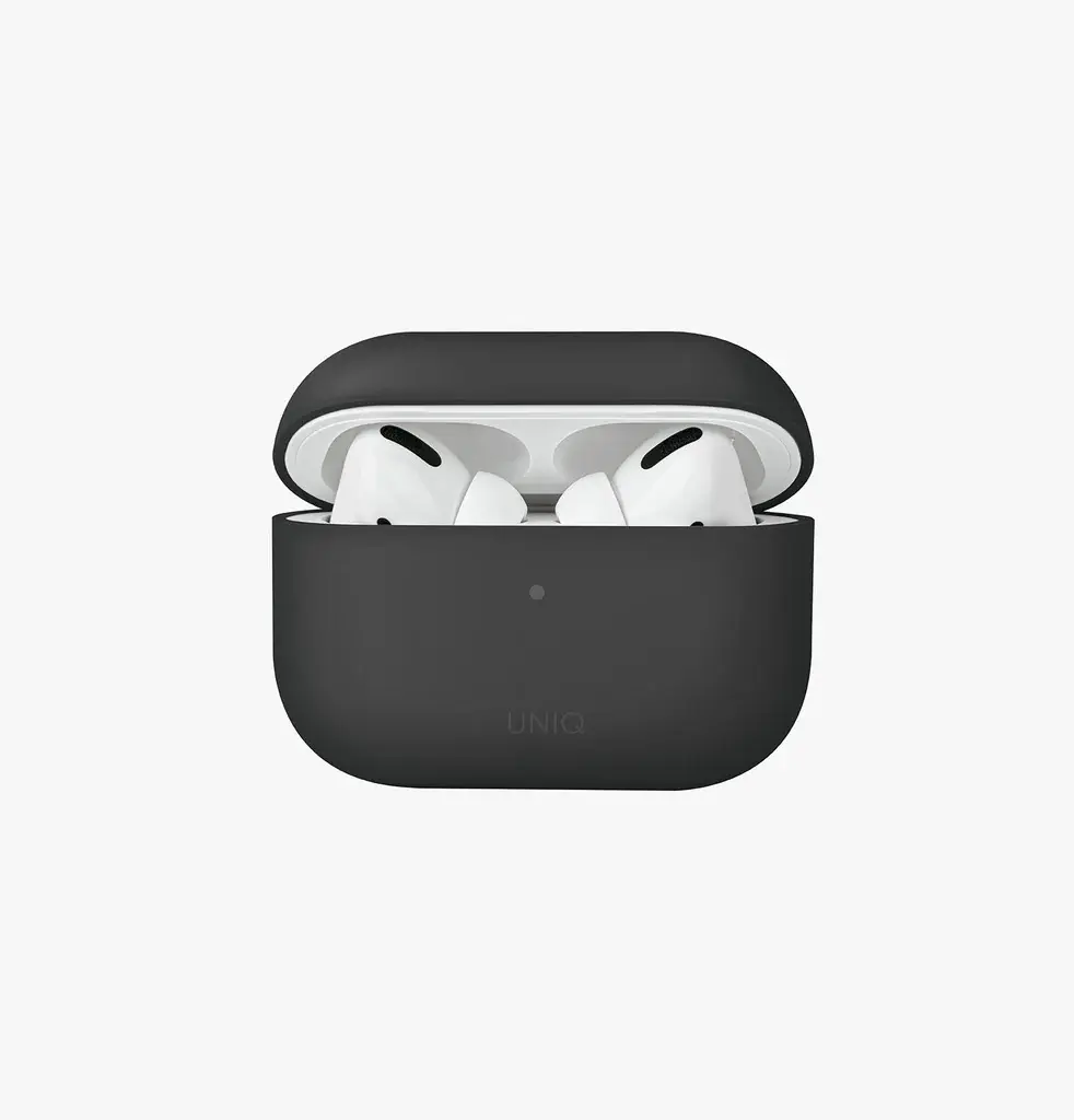 Uniq Hybrid Lino Liquid Silicon Case for Airpods Pro 2 - Ash Grey 