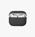 كفر UNIQ Hybrid Lino سيليكون ناعم لسماعات AirPods Pro 2 – رمادي