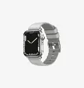 سير سيليكون UNIQ Linus AiroSoft لساعة Apple Watch 41/40/38 ملم – رمادي فاتح