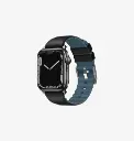 سير سيليكون UNIQ Linus AiroSoft لساعة Apple Watch 41/40/38 ملم – أسود