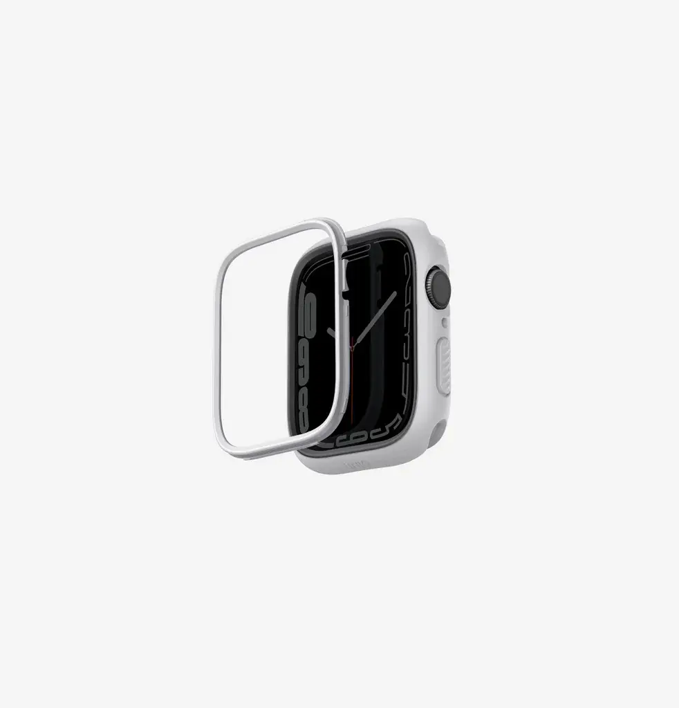Uniq Moduo Case For Apple Watch With Interchangeable Bezel 41/40 mm - Chalk/Stone Grey 