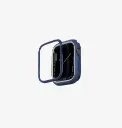 كفر UNIQ Moduo بإطار قابل للتبديل لساعة Apple Watch 45/44 ملم – أزرق / رمادي
