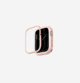 Uniq Moduo Case For Apple Watch With Interchangeable Bezel 45/44 mm - Pink/White 