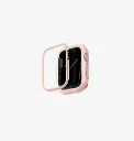 كفر UNIQ Moduo بإطار قابل للتبديل لساعة Apple Watch 45/44 ملم – وردي / أبيض