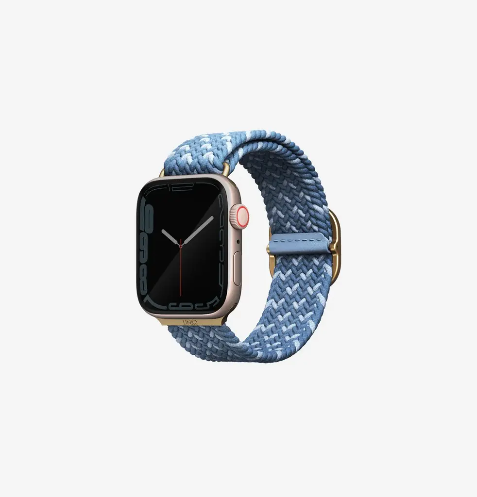 سير مضفور UNIQ Aspen Designer Edition لساعة Apple Watch 38/40/41 ملم – أزرق سماوي