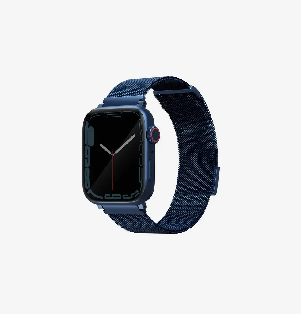 سير ستيل ميلانيز UNIQ Dante لساعة Apple Watch 38/40/41 ملم – أزرق كوبالت