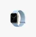 سير UNIQ Revix Premium Edition بوجهين لساعة Apple Watch 38/40/41 ملم – أزرق ثلجي / أزرق فاتح