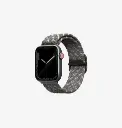 سير مضفور UNIQ Aspen Designer Edition لساعة Apple Watch 42/44/45 ملم – رمادي حصوي