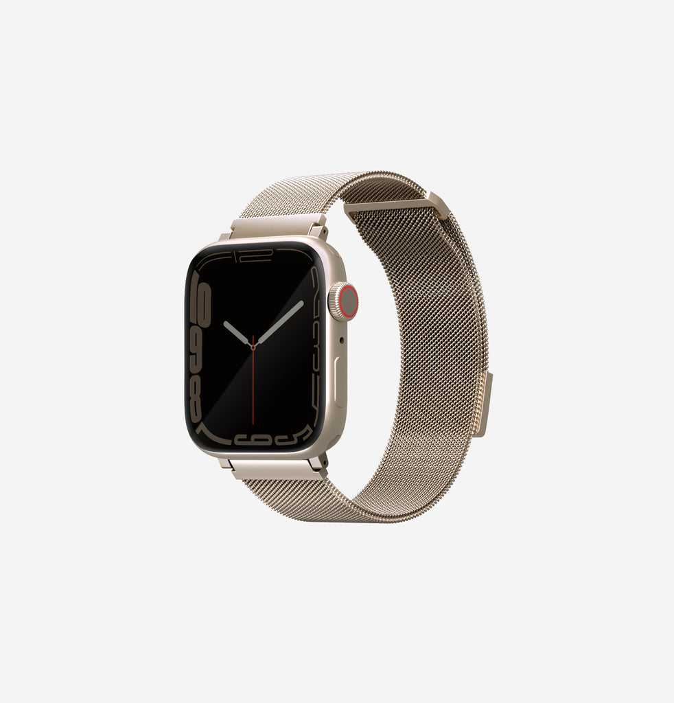 Uniq Dante Milanese Mesh Steel Strap for Apple watch 42/44/45mm - Starlight 