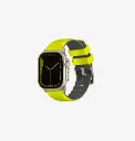 Uniq Linus Airosoft Silicone Strap For Apple Watch 49/45/44/42mm - Lime Green