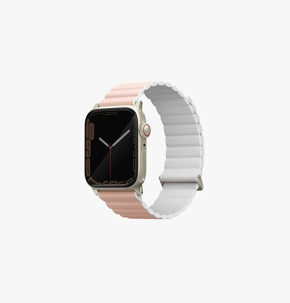 Uniq Revix Premium Edition Reverible Strap For Apple Watch 49/45/44/42mm - Blush Pink / White
