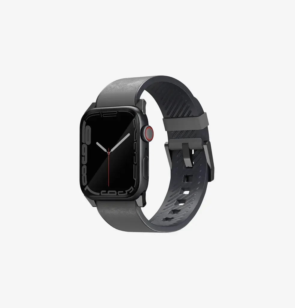 سير جلد UNIQ Straden لساعة Apple Watch 42/44/45 ملم – رمادي